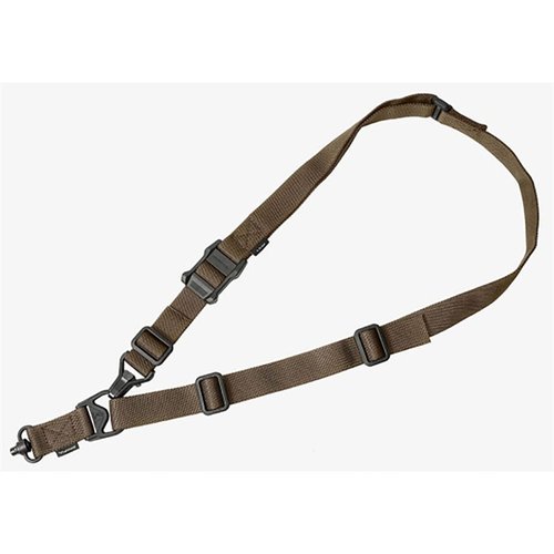 MS3 Single QD Sling offers quick one/two-point conversion, durable construction, and low-profile adjustment for comfort and versatility in any mission.