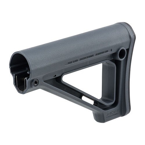 MOE Fixed Carbine Stock offers a slim profile, improved cheek weld, multiple sling options, and easy installation on AR-15/M16 carbine length buffer tubes.