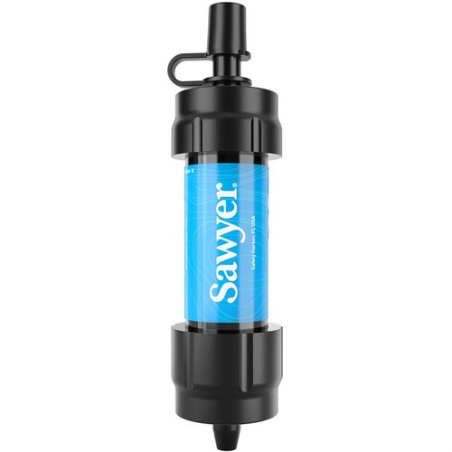 Discover the lightweight Sawyer Mini Water Filter, filtering 100,000 gallons to 0.1 micron, versatile for hydration packs, bottles, and more—no cartridges needed!