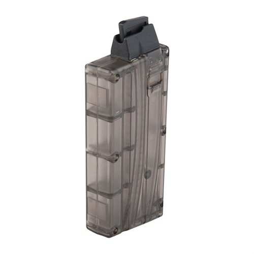 AR-15 10RD SONIC WELD MAGAZINE 22LR offers a rigid, screw-free design with clear smoke body for easy round count and reliable feeding with nylon feedlips.