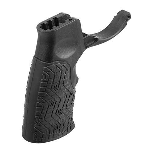 The Daniel Defense AR-15 Pistol Grip offers superior comfort with its ergonomic design, soft touch overmold, and integrated trigger guard for easy installation.