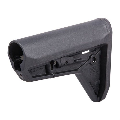 AR-15 MOE-SL Stock offers a slim design, adjustable LOP, anti-rattle fit, and non-slip butt-pad for comfort and stability, optimized for body armor use.
