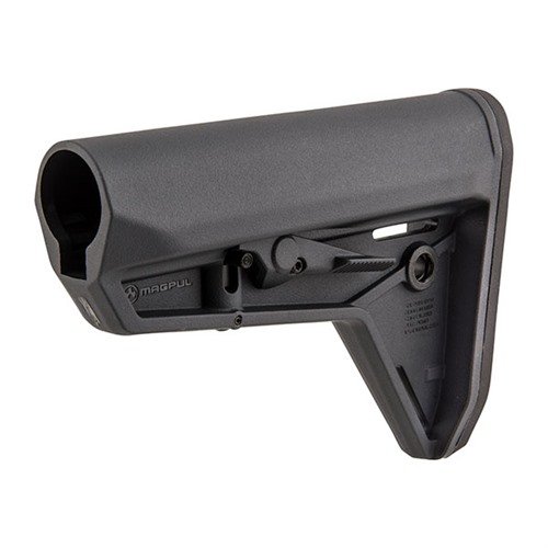 AR-15 MOE-SL Stock offers a slim design, easy adjustments, anti-rattle fit, and non-slip pad for comfort and stability, optimized for body armor use.