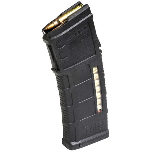 PMAG 30 AUS GEN M3 Window offers 30 rounds capacity, transparent windows for round count, reliable feeding, and easy disassembly for cleaning, ideal for Steyr AUG.