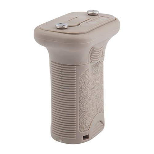 KEYMOD BCMGUNFIGHTER Short Vertical Grip offers quick, tool-less attachment, enhanced mobility, improved control, and internal storage for your firearm.