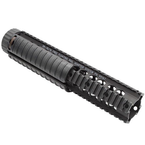 KAC Free Float RAS offers versatile, rugged handguard with full-length Picatinny rails, enhancing accuracy for AR15/M16 rifles; includes 3 rail panels.