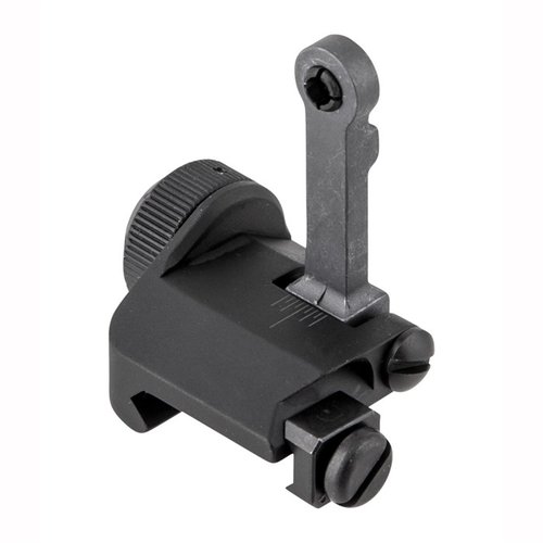 KAC's AR-15 Tactical Rear Sight offers low-profile backup, rugged design, adjustable windage, and precise sight picture, perfect for close to medium range.