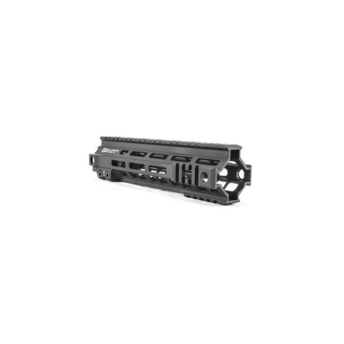 Ultra-lightweight MK4 M-LOK rail offers maximum venting for heat dissipation, integrated M1913 sections, and modularity for versatile accessory attachment.