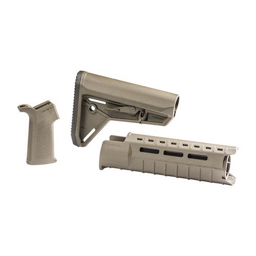 Upgrade your AR-15 with Magpul's MOE SL furniture set featuring a sleek stock, M-LOK hand guard, and ergonomic grip for improved control and modularity.