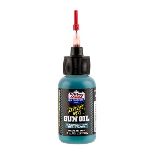 Lucas Extreme Duty Gun Oil offers superior heat resistance, rust protection, and easy clean-up for all firearms, ensuring optimal performance in extreme conditions.