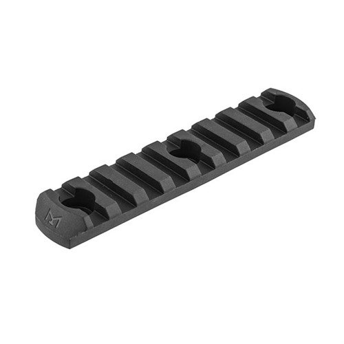 M-LOK Polymer Rail Sections for AR-15 offer lightweight durability, easy attachment of Picatinny accessories, and snag-free beveled ends for enhanced safety.