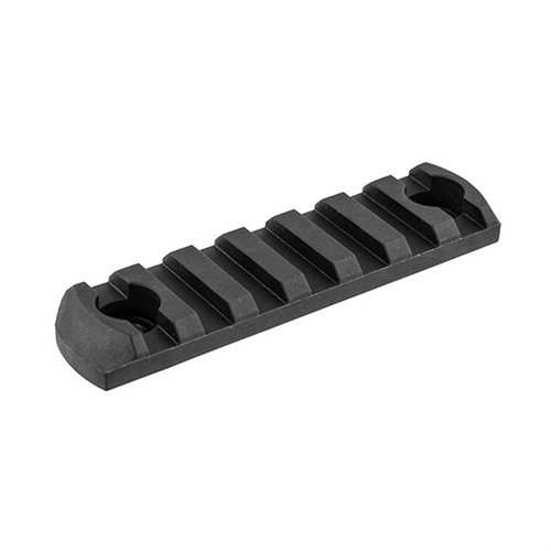 M-LOK Polymer Rail 7-Slot offers lightweight durability, easy attachment for Picatinny accessories, and beveled ends to prevent snagging, perfect for AR-15.