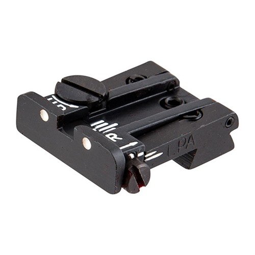 COLT ADJUSTABLE REAR SIGHT easily fits popular auto pistols, adjustable in windage/elevation, machined from solid steel, includes tools for easy installation.