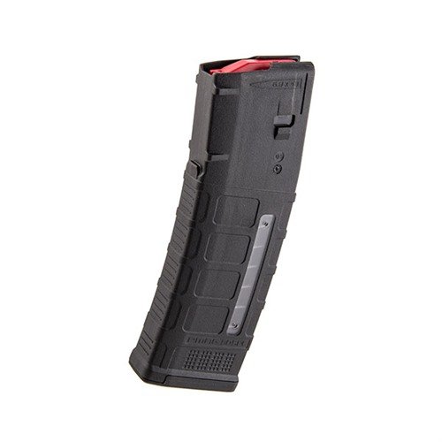 LWRC SIX8 30RD MAGAZINE offers M3 polymer strength, corrosion-resistant stainless steel spring, non-slip grip, and over-insertion stop for reliable performance.