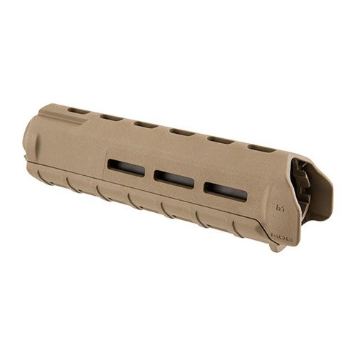 Magpul MOE M-LOK Hand Guards for mid-length AR-15/M16 offer lightweight durability, M-LOK slots for versatile accessory attachment, and enhanced grip.