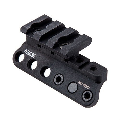 1913 LIGHT MOUNT MODULAR-KEYMOD offers ambidextrous, low-profile mounting options on 3 or 9 o’clock positions, fitting most 1913-rail systems with durable aluminum.