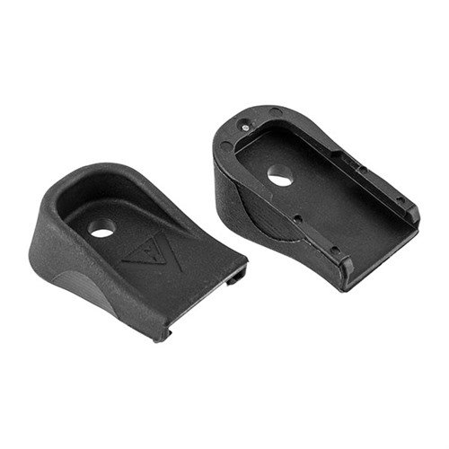 Vickers Tactical Magazine Floorplate for Glock 42 enhances grip control, features positive magazine removal, and is made from durable glass-filled polymer.
