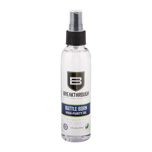 BATTLE BORN HIGH PURITY OIL ensures maximum lubrication and protection for your firearm in extreme temperatures, while being safe, biodegradable, and non-toxic.