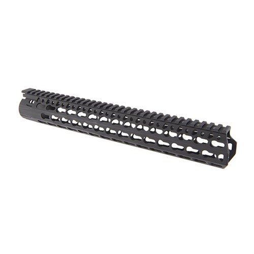 BCM KMR Alpha Handguard offers free-floating barrel for improved accuracy, lightweight aluminum build, and versatile KeyMod™ slots for accessories.