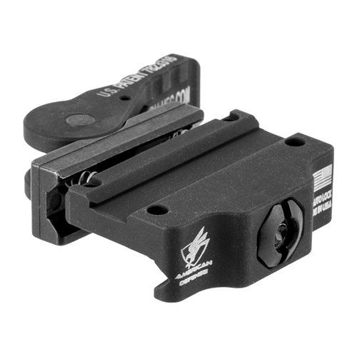AD-MRO-L mount for Trijicon MRO offers a low profile, precision machined from 6061 T6 aluminum, with QD Auto Lock™ Lever for secure attachment on any rail.