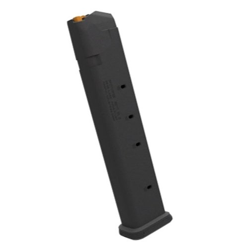 PMAG GL9 for GLOCK offers reliable all-polymer construction, high capacity, easy cleaning, and compatibility with all GLOCK 9mm variants for enhanced performance.