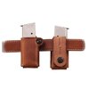 SINGLE MAGAZINE CARRIER from GALCO features a unique wrap-around design, premium saddle leather, and fits belts up to 1 3/4" for a secure, custom fit.