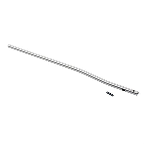 CMMG AR-15 Gas Tube in stainless steel ensures durability and reliability, complete with installation roll pin, available in various lengths for optimal performance.
