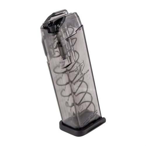 ETS translucent magazines for Glock® offer visibility, reliability, and durability, with advanced polymer, drop-free design, and easy cleaning for all ammo types.
