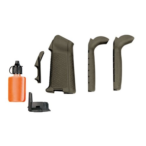 MIAD GEN 1.1 Grip Kit offers customizable inserts for a perfect fit, a detachable core for storage, and reinforced polymer for durability on AR-15/M4 and AR-308.