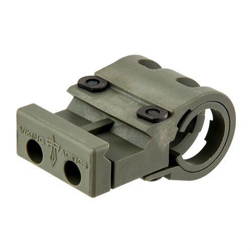 Viking Tactics Light Mount offers a lightweight, versatile design for easy flashlight access on Picatinny rails, ensuring durability and flexibility in harsh conditions.