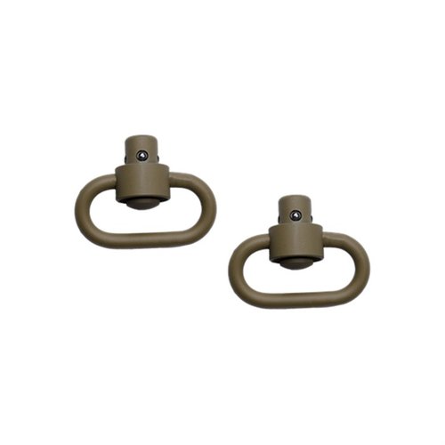 PUSH BUTTON SWIVELS by GROVTEC US offer heavy-duty stainless steel construction, non-glare CERAKOTE™ finish, and a 450-pound pull test for ultimate reliability.