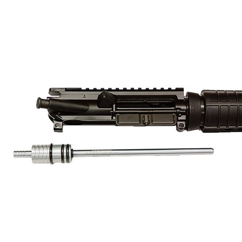 TCS AR-15 Bore Guide ensures straight cleaning rod use, preventing barrel contact, enhancing accuracy. Fits most AR-15/M-16 rifles, made in the USA.