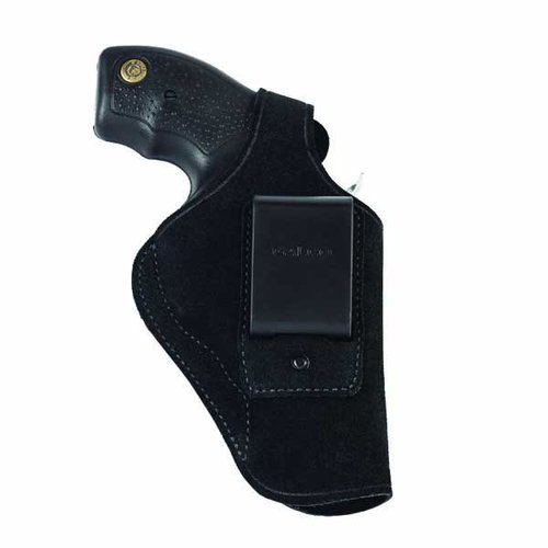WAISTBAND holster in premium center cut steerhide offers secure vertical carry with a reinforced thumb break and fits belts up to 1 3/4
