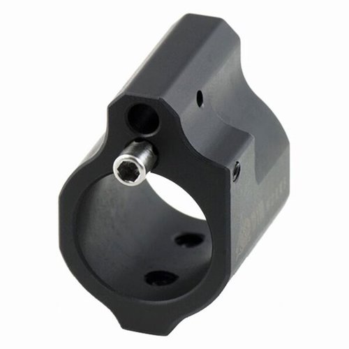 ODIN Works AR-15 Low Profile Gas Block offers 20 adjustable settings for precise gas flow, made from durable carbon steel with a heat-resistant Inconel screw.