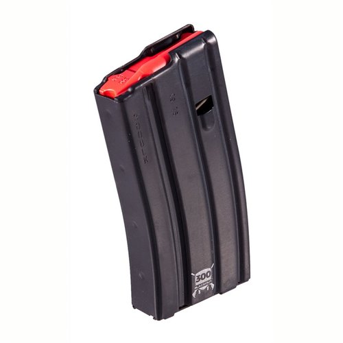 D&H Industries AR-15 300 Blackout magazine features a durable aluminum body and a red follower, available in 10, 20, and 30 round options for reliable performance.