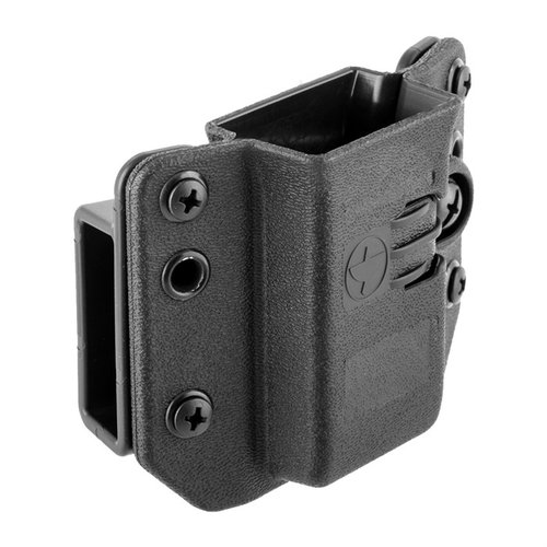 Copia Single Magazine Carrier offers ambidextrous compatibility, comfort, and concealment for nearly 100 9/40/357 Sig handgun models, perfect for daily carry.