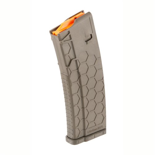 Hexmag 15-rd magazines offer tool-less disassembly, anti-tilt follower, and compatibility with AR-15 rifles, ensuring reliability and ease of use.