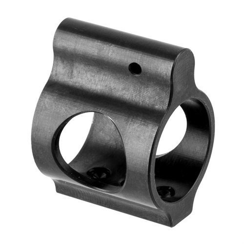 Ultra-low profile .750 gas block from Faxon Firearms, made of high-strength steel, perfect for lightweight builds and compatible with standard diameter gas journals.