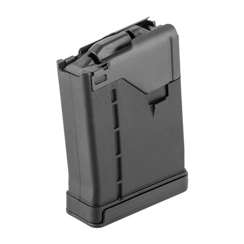 L5AWM 10RD OPAQUE BLACK magazines combine steel reliability, polymer durability, and aluminum lightweight design, perfect for M4, SCAR16, and more.