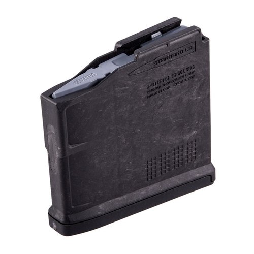 PMAG 5 AC L is a durable polymer magazine for .30-06 cartridges, featuring a 5-round capacity, compatibility with AICS specs, and easy maintenance.