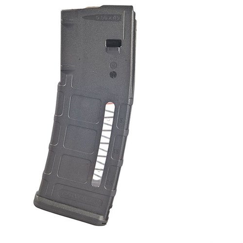 Rugged and reliable, the MAGPUL AR-15 30RD PMAG GEN M2 MOE Window Magazine ensures smooth feeding, anti-tilt stability, and easy ammo level visibility.