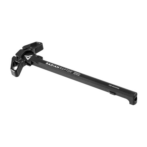 Raptor™ ambidextrous charging handle offers rapid, fluid operation from either side, made from durable 7075 aluminum with milspec anodizing for reliability.