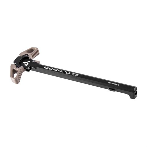 Raptor™ ambidextrous charging handle offers rapid, fluid operation from either side, crafted from USA-made 7075 aluminum and milspec anodized for durability.