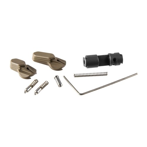 Radian Weapons Talon™ ambidextrous safety selector offers modular installation (90°/45°), precision machined levers, and no loose screws for reliable performance.