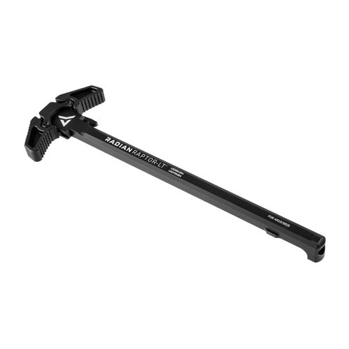 Upgrade your AR-10 with the durable, ambidextrous Radian Weapons AR 308 Raptor-LT Charging Handle, made from 7075 aluminum for enhanced ergonomics and flexibility.