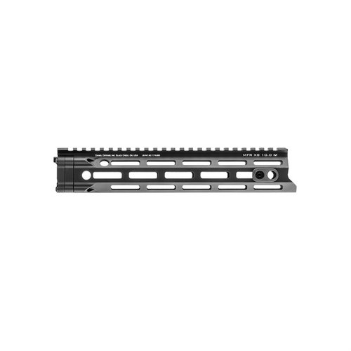 MFR XS M-LOK handguard offers lightweight, superior cooling, ergonomic design, seven M-LOK attachment points, and ambidextrous QD sling swivel options.