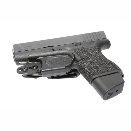 Raven Concealment VanGuard 2 holster offers minimal bulk, secure trigger coverage, ambidextrous design, and adjustable ride height for Glock 42/43.