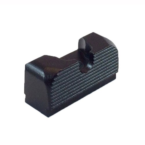 10-8 Performance Glock MOS Rear Sight enhances iron-sight use with suppressors/optics, CNC machined, QPQ finish, fits all Glock dovetails except G42/G43.