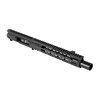 Foxtrot Mike 9mm Upper Receiver is fully assembled, compatible with Glock mags, features M-LOK handguard, and ensures reliable cycling with various ammo types.