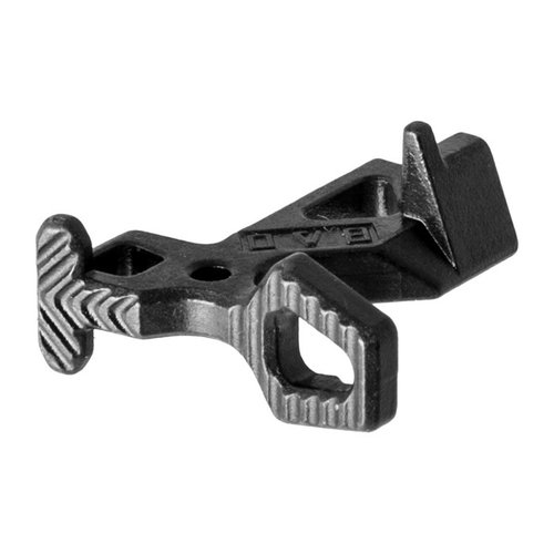 Upgrade your AR-15 with the lightweight, durable Cast Enhanced Bolt Catch, featuring a larger surface for easy operation and compatibility with Norgon Ambi-Catch.